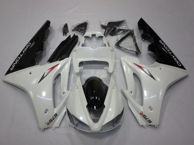 Purchase 2009-2012 White Glossy Black Triumph Daytona 675 Triple Motorcycle Fairing UK