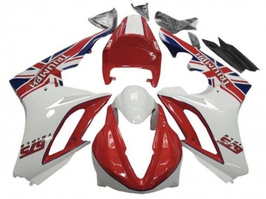 Purchase 2009-2012 White Red Triumph Daytona 675 Triple Motorcycle Fairings UK