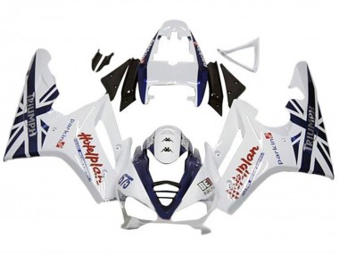 Purchase 2009-2012 White Dark Blue Triumph Daytona 675 Triple Motorcycle Fairings UK