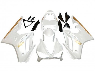 Purchase 2009-2012 White Gold Triumph Daytona 675 Triple Motorcycle Fairings UK
