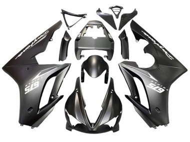Purchase 2009-2012 Matte Black White Decals Triumph Daytona 675 Triple Motorcycle Fairings UK