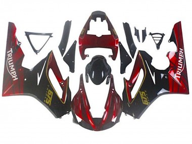 Purchase 2009-2012 Red Glossy Black Triumph Daytona 675 Triple Motorcycle Fairings UK