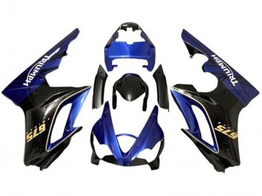 Purchase 2009-2012 Blue Glossy Black Triumph Daytona 675 Triple Motorcycle Fairings UK