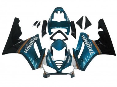 Purchase 2009-2012 Teal Blue Glossy Black Triumph Daytona 675 Triple Motorcycle Fairings UK