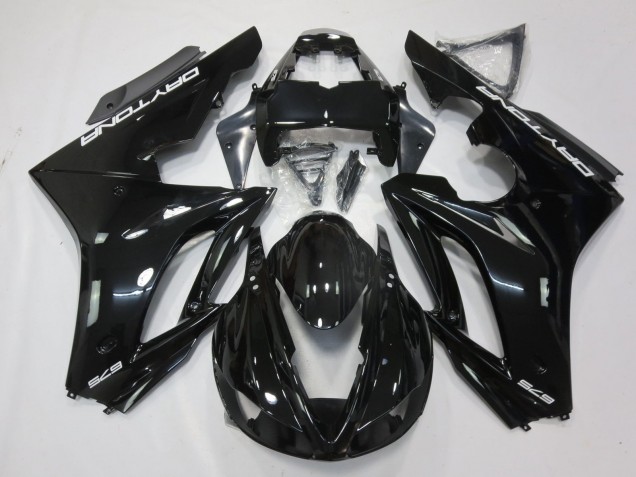 Purchase 2009-2012 Glossy Black White Decals Triumph Daytona 675 Triple Motorcycle Fairings UK