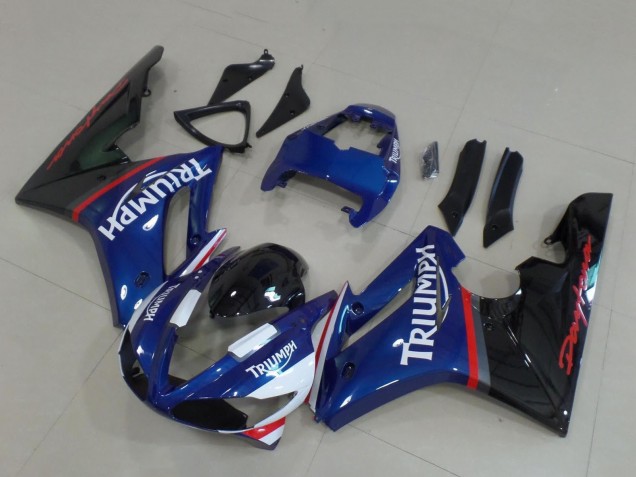 Purchase 2009-2012 Blue Red White Glossy Black Triumph Daytona 675 Triple Motorcycle Fairings UK