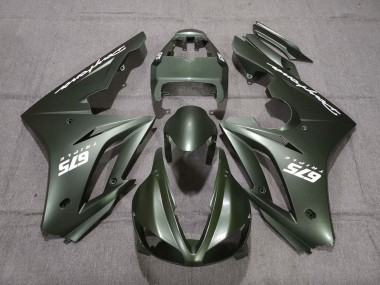 Purchase 2009-2012 Matte Green White Triumph Daytona 675 Triple Motorcycle Fairings UK