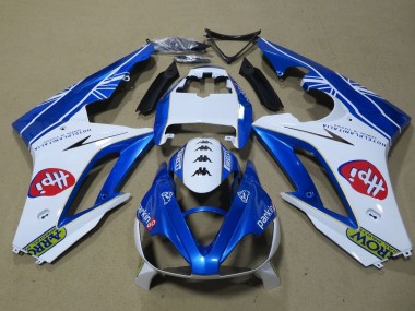 Purchase 2009-2012 White Blue Hpi Triumph Daytona 675 Triple Motorcycle Fairings UK