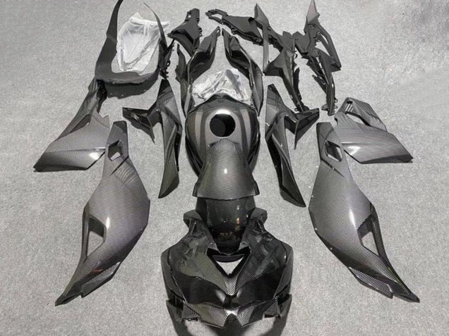 Purchase 2019-2025 Faux Carbon Fiber Kawasaki ZX4R ZX-4RR Motorcycle Fairings UK