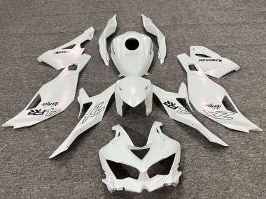 Purchase 2019-2025 Pearl White Black Kawasaki ZX4R ZX-4RR Motorcycle Fairings UK