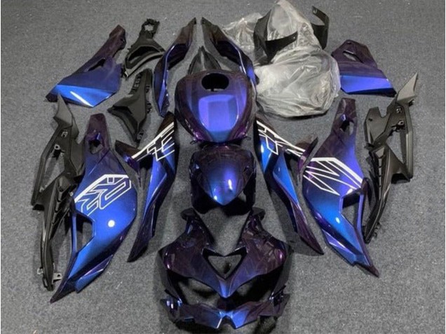 Purchase 2019-2025 Purple Blue Gradient Kawasaki ZX4R ZX-4RR Motorcycle Fairings UK