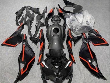 Purchase 2019-2025 Faux Carbon Fiber Black Red Kawasaki ZX4R ZX-4RR Motorcycle Fairings UK