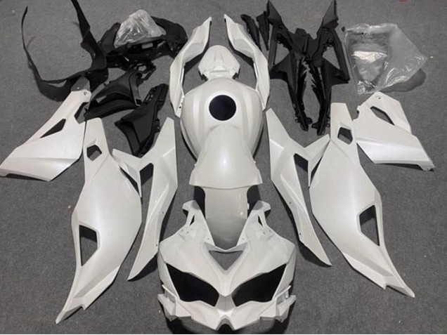Purchase 2019-2025 Pearl White Kawasaki ZX4R ZX-4RR Motorcycle Fairings UK