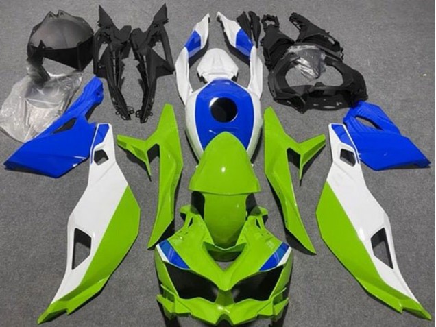 Purchase 2019-2025 White Blue Green Kawasaki ZX4R ZX-4RR Motorcycle Fairings UK