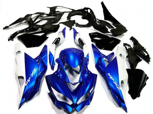 Purchase 2019-2025 White Blue Kawasaki ZX4R ZX-4RR Motorcycle Fairings UK