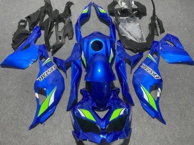 Purchase 2019-2025 Blue Green Ecstar Kawasaki ZX4R ZX-4RR Motorcycle Fairings UK