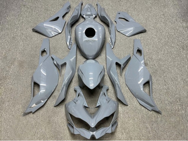 Purchase 2019-2025 Glossy Nardo Grey Kawasaki ZX4R ZX-4RR Motorcycle Fairings UK
