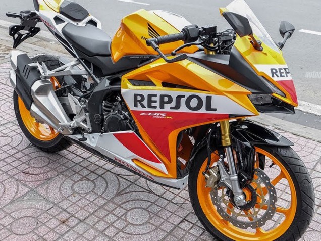 Purchase 2017-2022 Yellow White Red Repsol Honda CBR250RR Motorcycle Fairings UK