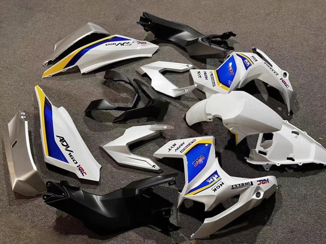Purchase 2022-2024 White Blue Yellow HRC Honda ADV160 Motorcycle Fairings UK