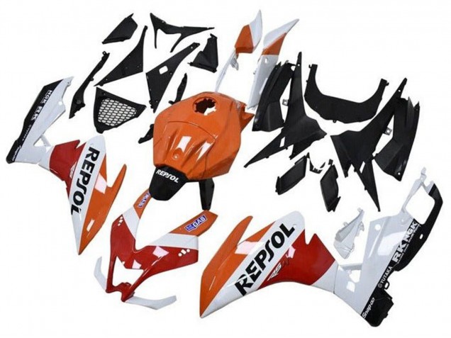 Purchase 2012-2018 Orange White Red Glossy Black Repsol Aprilia RS4 50 125 Motorcycle Fairings UK