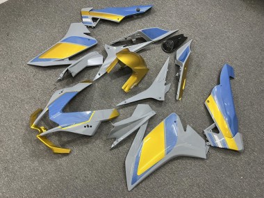 Purchase 2009-2015 Nardo Grey Light Blue Carbon Fiber Aprilia RSV4 1000 Motorcycle Fairings UK
