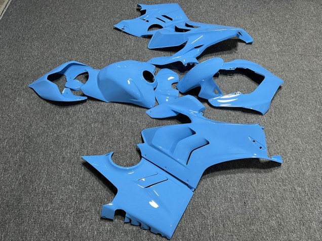 Purchase 2022-2024 Glossy Light Blue Ducati Panigale V4 V4S Motorcycle Fairings UK