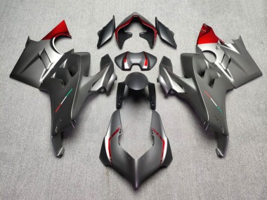 Purchase 2022-2024 Matte Grey & Glossy Red Ducati Panigale V4 V4S Motorcycle Fairings UK