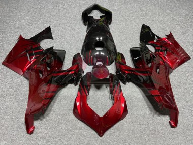 Purchase 2022-2024 Glossy Black Red Splash Ducati Panigale V4 V4S Motorcycle Fairings UK