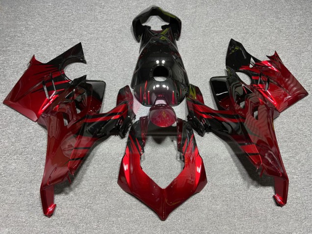 Purchase 2022-2024 Glossy Black Red Splash Ducati Panigale V4 V4S Motorcycle Fairings UK