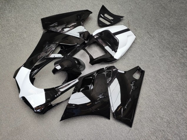 Purchase 1993-2005 Glossy Black White Ducati 748 916 996 998 Motorcycle Fairings UK