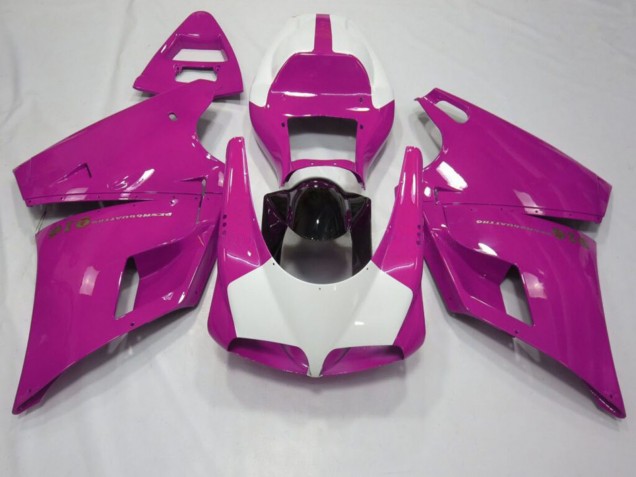 Purchase 1993-2005 Glossy Pink White Ducati 748 916 996 998 Motorcycle Fairings UK