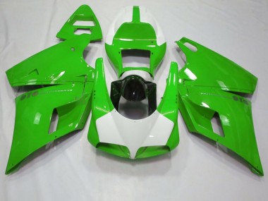 Purchase 1993-2005 Glossy Green White Ducati 748 916 996 998 Motorcycle Fairings UK