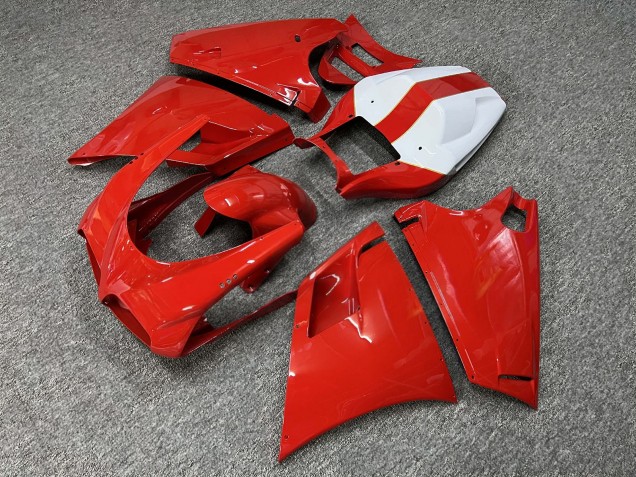 Purchase 1993-2005 Glossy Red White Ducati 748 916 996 998 Motorcycle Fairings UK