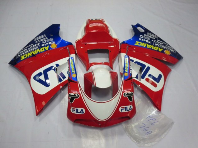 Purchase 1993-2005 Glossy Red White Blue Fila Ducati 748 916 996 998 Motorcycle Fairings UK