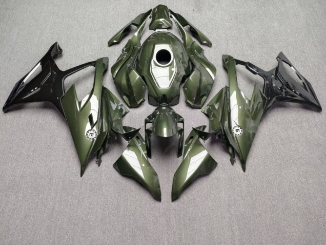 Purchase 2019-2022 Glossy Olive Green & Black BMW S1000RR Motorcycle Fairings UK