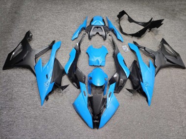 Purchase 2019-2022 Glossy Light Blue with Carbon Fiber Style BMW S1000RR Motorcycle Fairings UK