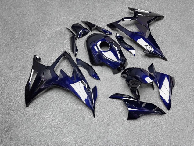 Purchase 2019-2022 Glossy Blue Carbon Fiber Style BMW S1000RR Motorcycle Fairings UK