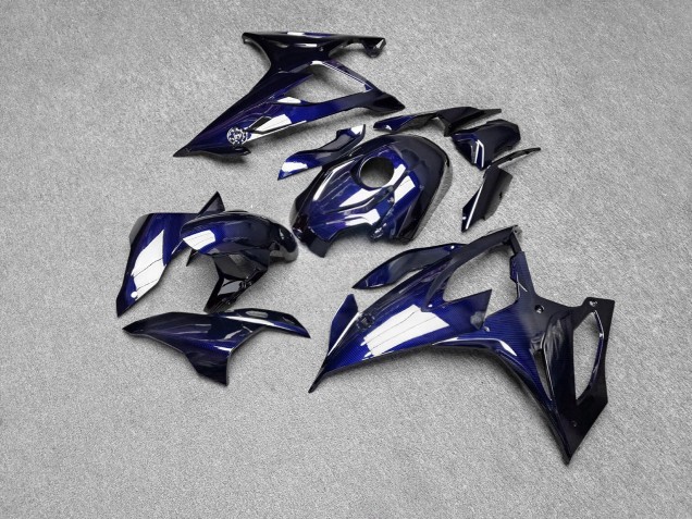 Purchase 2019-2022 Glossy Blue Carbon Fiber Style BMW S1000RR Motorcycle Fairings UK