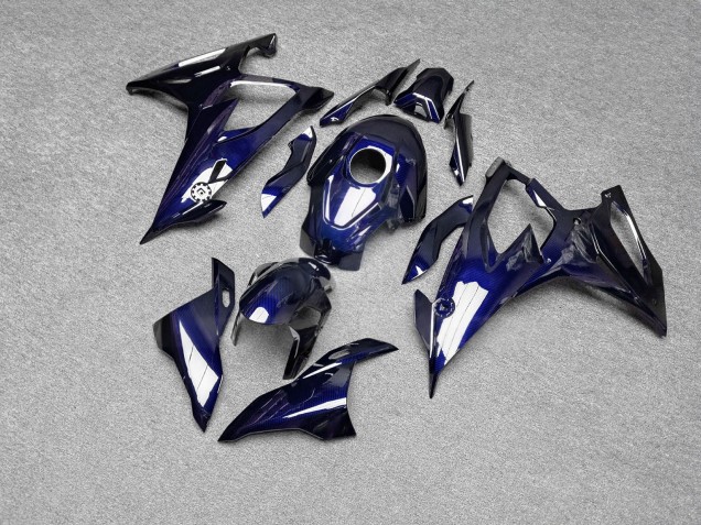 Purchase 2019-2022 Glossy Blue Carbon Fiber Style BMW S1000RR Motorcycle Fairings UK