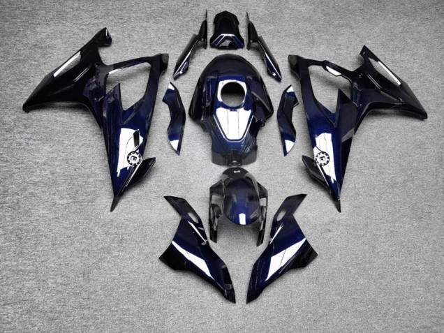 Purchase 2019-2022 Glossy Blue Carbon Fiber Style BMW S1000RR Motorcycle Fairings UK