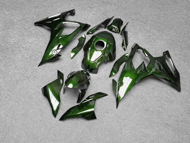 Purchase 2019-2022 Glossy Green Carbon Fiber Style BMW S1000RR Motorcycle Fairings UK
