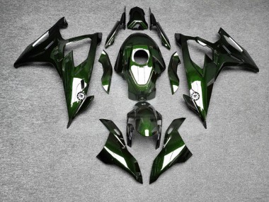 Purchase 2019-2022 Glossy Green Carbon Fiber Style BMW S1000RR Motorcycle Fairings UK