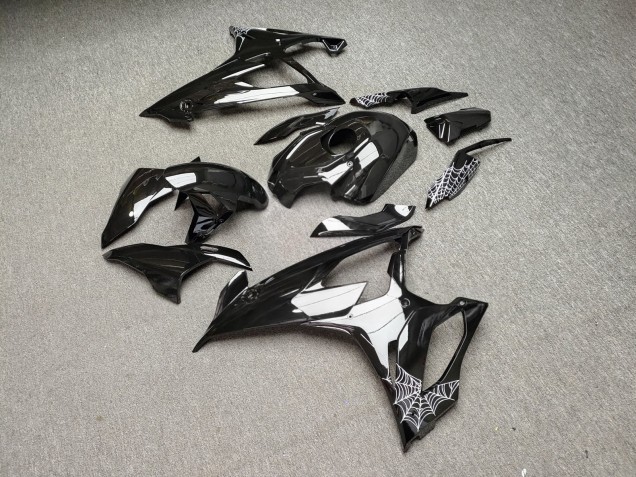 Purchase 2019-2022 Glossy Black White Spiderweb BMW S1000RR Motorcycle Fairings UK