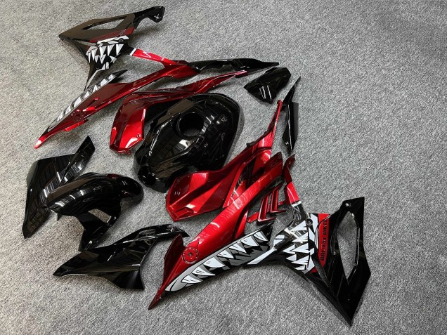 Purchase 2019-2022 Glossy Red Black Shark BMW S1000RR Motorcycle Fairings UK