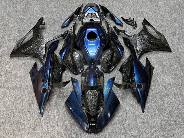 Purchase 2019-2022 Glossy Forged Carbon Fiber Style & Chameleon Blue BMW S1000RR Motorcycle Fairings UK