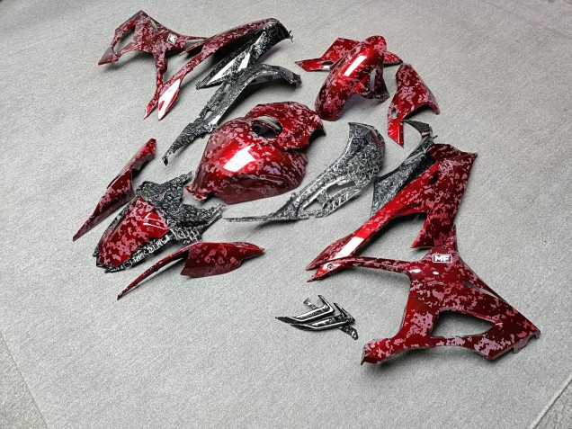Purchase 2019-2022 Glossy Special Red Forged Carbon Fiber Style BMW S1000RR Motorcycle Fairings UK