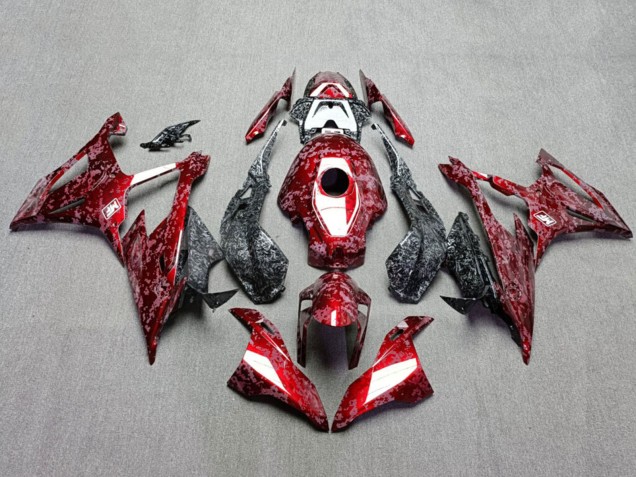Purchase 2019-2022 Glossy Special Red Forged Carbon Fiber Style BMW S1000RR Motorcycle Fairings UK