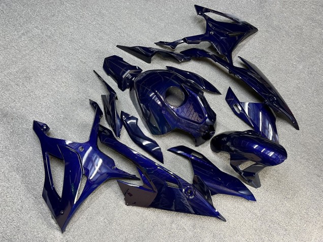Purchase 2019-2022 Glossy Blue Carbon Fiber Style BMW S1000RR Motorcycle Fairings UK