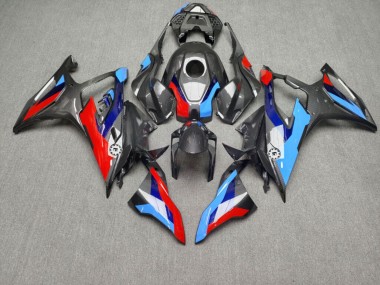 Purchase 2019-2022 Glossy Blue Red White Carbon Fiber Style BMW S1000RR Motorcycle Fairings UK