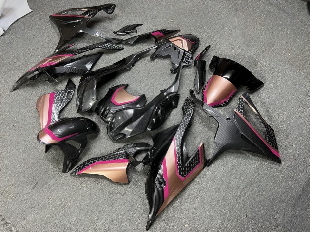 Purchase 2019-2022 Rose Gold Carbon Fiber Style BMW S1000RR Motorcycle Fairings UK